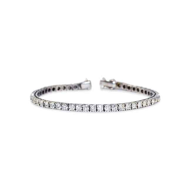 Pulsera en oro blanco riviere de diamantes talla brillante 1,05cts.
