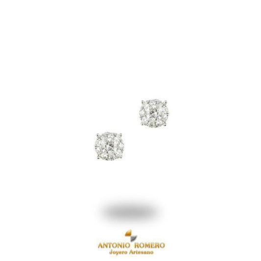 Pendientes Roseton de diamantes